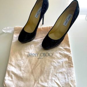 Black Jimmy Choo Heels Size 8.5